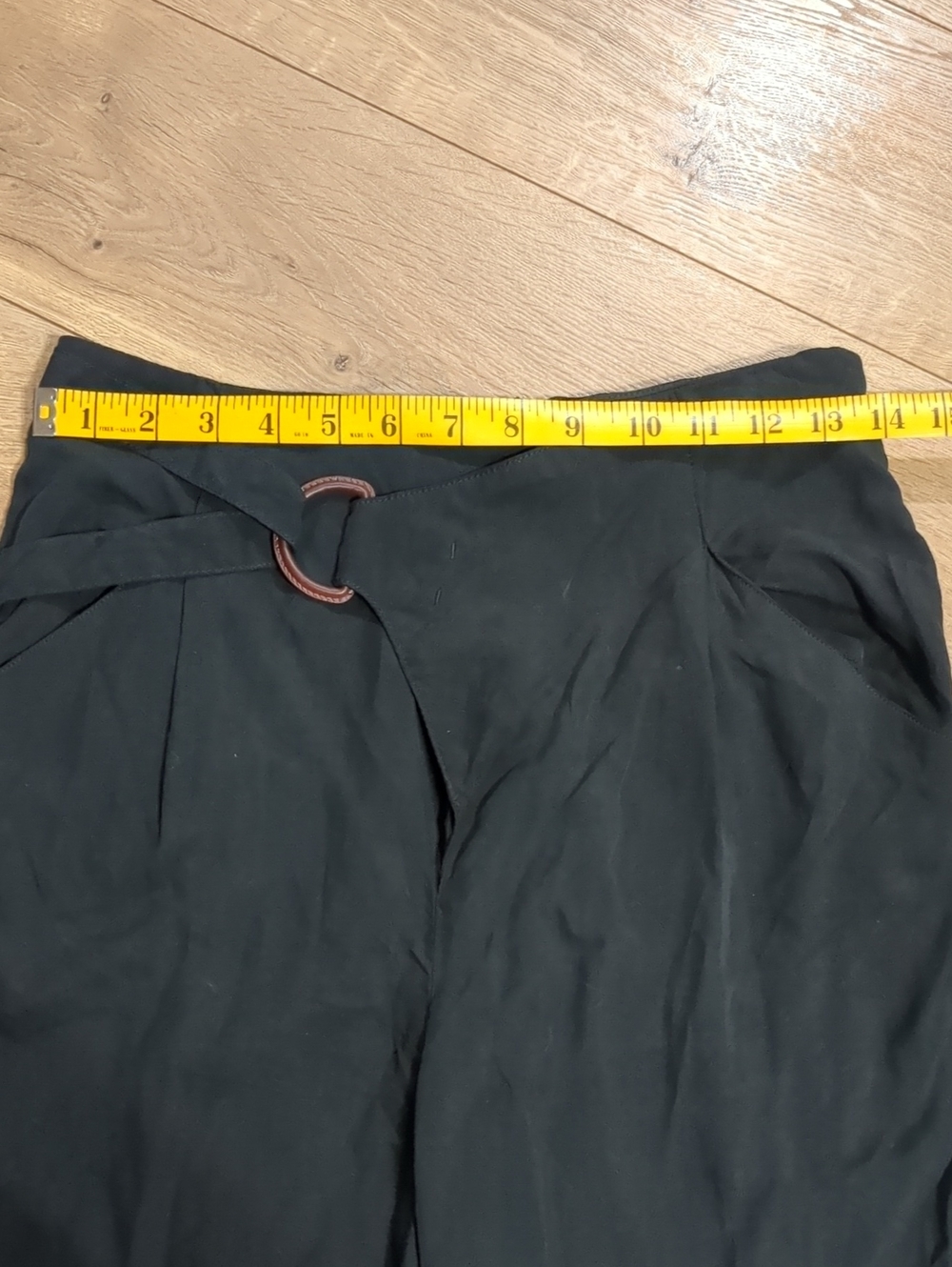 by Anthropologie Black Pants with belt buckle Women's Size XS - Picture 5 of 11